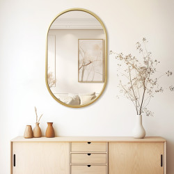 Καθρέπτης Ellipse χρυσό 50x2x80εκ **