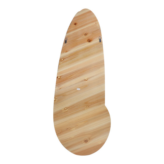 Καθρέπτης οβάλ Marly mdf σε φυσική απόχρωση 50.5x4x127εκ **