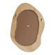 Καθρέπτης οβάλ Enola mdf σε φυσική απόχρωση 54x2.5x80εκ **