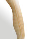 Καθρέπτης οβάλ Enola mdf σε φυσική απόχρωση 54x2.5x80εκ **