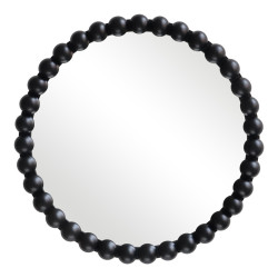 Καθρέπτης Specio ξύλο σε μαύρη απόχρωση Φ60x4.5εκ **