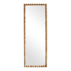 Καθρέπτης Ledalo ξύλο σε φυσική απόχρωση 45x4.5x130εκ **