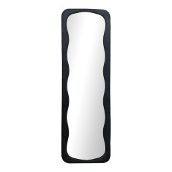 Καθρέπτης δαπέδου Lezour βελούδο σε μαύρη απόχρωση 50x5x170εκ **