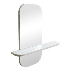 Καθρέπτης Lunaria λευκό MDF 60x11.5x60εκ **