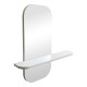Καθρέπτης Lunaria λευκό MDF 60x11.5x60εκ **