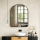 Καθρέπτης Selene μαύρο MDF 46x1.2x60 εκ **