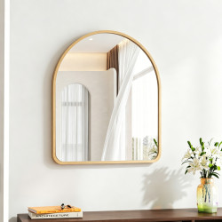 Καθρέπτης Selene MDF σε φυσική απόχρωση 46x1.2x60 εκ **