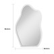 Καθρέπτης Evanthia λευκό MDF 36x1.2x56 εκ **