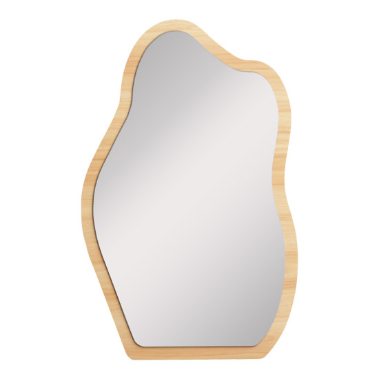Καθρέπτης Evanthia MDF σε φυσική απόχρωση 36x1.2x56 εκ **