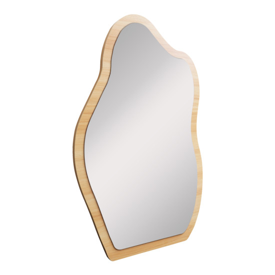 Καθρέπτης Evanthia MDF σε φυσική απόχρωση 36x1.2x56 εκ **