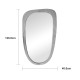 Καθρέπτης Phaedra MDF σε φυσική απόχρωση 74x2,5x120 εκ ** Καθρέπτης Phaedra MDF σε φυσική απόχρωση 74x2,5x120 εκ **