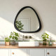 Καθρέπτης Ione μαύρο MDF 55x2,5x60 εκ **