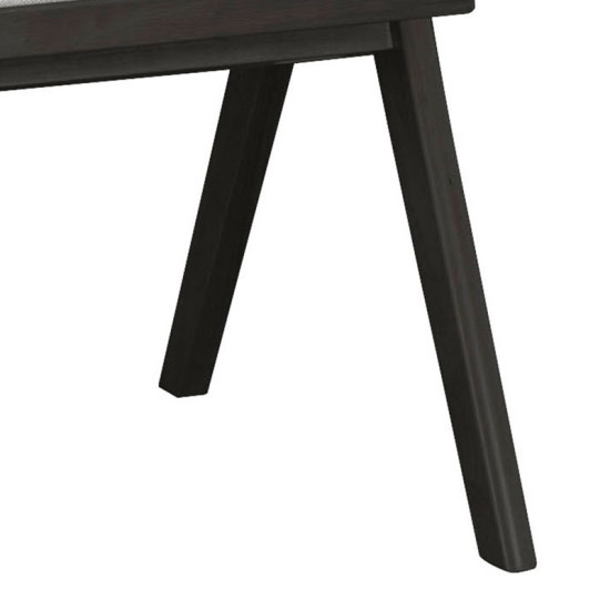 Πολυθρόνα Winslow ξύλο rubberwood μαύρο-pvc rattan φυσικό-ύφασμα γκρι - 2τμχ. ** Πολυθρόνα Winslow ξύλο rubberwood μαύρο-pvc rattan φυσικό-ύφασμα γκρι - 2τμχ. **