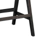 Σκαμπό bar Winslow ξύλο rubberwood μαύρο-pvc rattan φυσικό-ύφασμα γκρι - 2τμχ. **