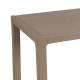 Τραπέζι Explore με UV protection PP cappucino 90x90x73.5εκ **