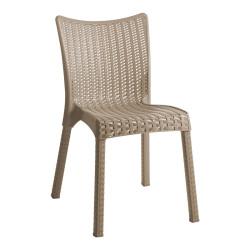 Τραπεζαρία Icon-Confident σετ 3τεμ PP σε cappuccino απόχρωση **