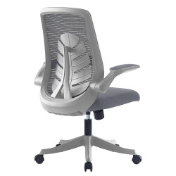 Καρέκλα γραφείου εγρασίας Enrich ύφασμα mesh γκρι **