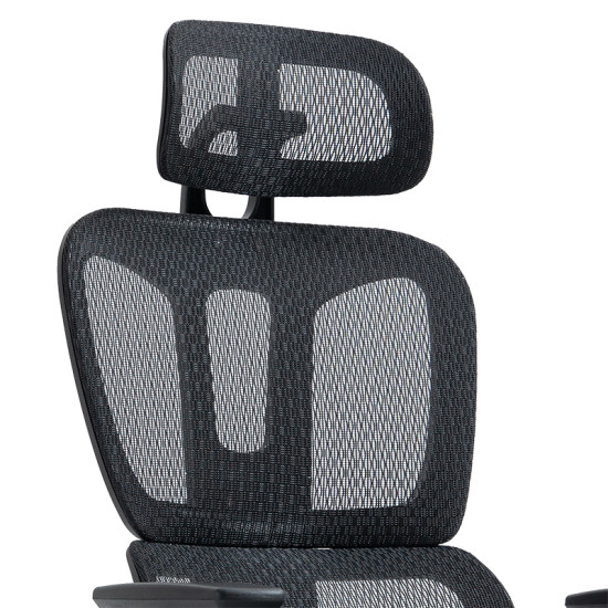 Καρέκλα γραφείου διευθυντή με υποπόδιο Verdant Premium Quality mesh χρώμα μαύρο **