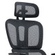 Καρέκλα γραφείου διευθυντή με υποπόδιο Verdant Premium Quality mesh χρώμα μαύρο **