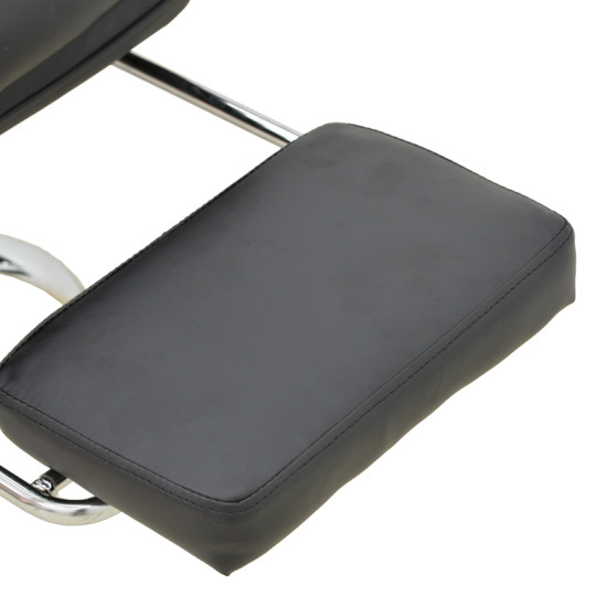 Καρέκλα γραφείου διευθυντή με υποπόδιο Zanci pu μαυρο 70x66x112-120εκ **