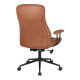 Καρέκλα γραφείου διευθυντή Philareti καφέ PU 74x71,5x108-118εκ **