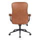 Καρέκλα γραφείου διευθυντή Philareti καφέ PU 74x71,5x108-118εκ **