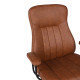 Καρέκλα γραφείου διευθυντή Philareti καφέ PU 74x71,5x108-118εκ **