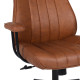 Καρέκλα γραφείου διευθυντή Philareti καφέ PU 74x71,5x108-118εκ **