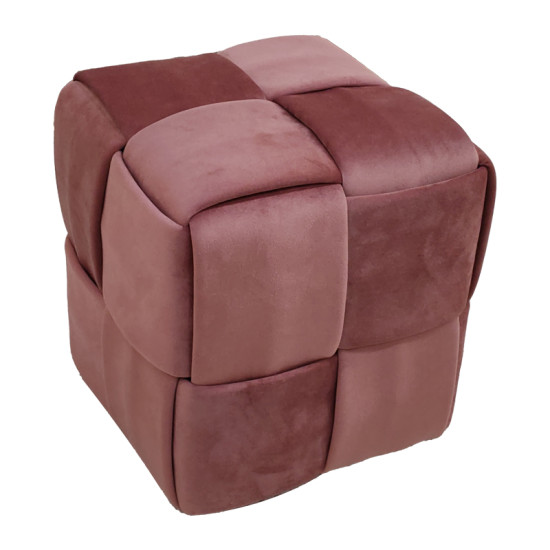 Σκαμπό Jisko σάπιο μήλο βελούδο 38x38x40εκ **