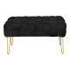 Σκαμπό Wenzo βελούδο σε μαύρη απόχρωση 82x43x46εκ ** Σκαμπό Wenzo βελούδο σε μαύρη απόχρωση 82x43x46εκ **