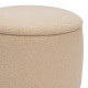 Σκαμπό-μπαούλο Roundy μπουκλέ ύφασμα σε μπεζ απόχρωση Φ55x41.5εκ ** Σκαμπό-μπαούλο Roundy μπουκλέ ύφασμα σε μπεζ απόχρωση Φ55x41.5εκ **