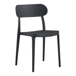 Καρέκλα Amvroan στοιβαζόμενη με UV protection ανθρακί pp 51x49x79.5εκ **