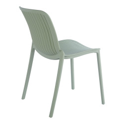 Καρέκλα Teragi στοιβαζόμενη pp με UV protection μέντα 58x43.5x82εκ **