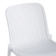 Καρέκλα Teragi στοιβαζόμενη pp με UV protection λευκή 58x43.5x82εκ **