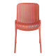 Καρέκλα Teragi στοιβαζόμενη pp με UV protection terracotta 58x43.5x82εκ **