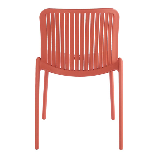 Καρέκλα Teragi στοιβαζόμενη pp με UV protection terracotta 58x43.5x82εκ **