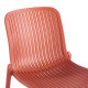 Καρέκλα Teragi στοιβαζόμενη pp με UV protection terracotta 58x43.5x82εκ **