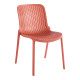 Καρέκλα Teragi στοιβαζόμενη pp με UV protection terracotta 58x43.5x82εκ **