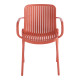 Πολυθρόνα Teragi στοιβαζόμενη pp με UV protection terracotta 59x57x82εκ **