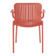Πολυθρόνα Teragi στοιβαζόμενη pp με UV protection terracotta 59x57x82εκ **