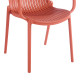 Πολυθρόνα Teragi στοιβαζόμενη pp με UV protection terracotta 59x57x82εκ **