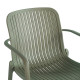 Πολυθρόνα Teragi στοιβαζόμενη pp με UV protection λαδί 59x57x82εκ **