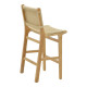 Σκαμπό μπαρ Julien rubberwood φυσικό-έδρα φυσικό σχοινί 45x46x95εκ **