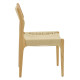 Καρέκλα Martina ξύλο οξιάς φυσικό-έδρα φυσικό σχοινί 46x49x81εκ