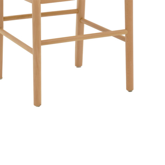 Καρέκλα Alessia ξύλο οξιάς-rattan φυσικό 43x44x89εκ **