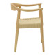 Πολυθρόνα Juvan φυσικό rubberwood 64x53x77εκ **