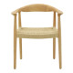 Πολυθρόνα Juvan φυσικό rubberwood 64x53x77εκ **