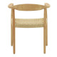 Πολυθρόνα Juvan φυσικό rubberwood 64x53x77εκ **