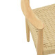 Πολυθρόνα Juvan φυσικό rubberwood 64x53x77εκ **