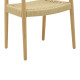 Πολυθρόνα Juvan φυσικό rubberwood 64x53x77εκ **